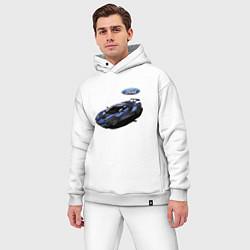 Мужской костюм оверсайз Ford Racing team Motorsport, цвет: белый — фото 2