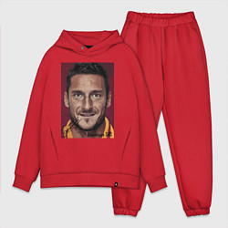 Мужской костюм оверсайз Francesco Totti Roma Italy цвета красный — фото 1