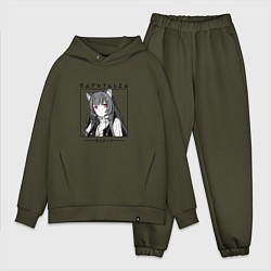 Мужской костюм оверсайз Рафталия, The Rising of the Shield Hero, цвет: хаки