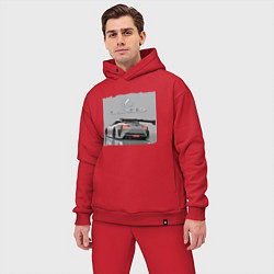 Мужской костюм оверсайз Lexus Motorsport Racing team!, цвет: красный — фото 2