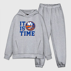 Мужской костюм оверсайз It Is New York Islanders Time Нью Йорк Айлендерс, цвет: меланж