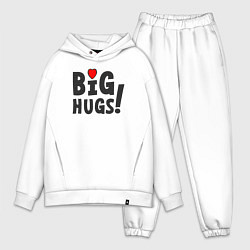 Мужской костюм оверсайз Big hugs!, цвет: белый