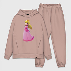 Мужской костюм оверсайз Принцесса Персик Super Mario, цвет: пыльно-розовый