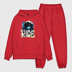 Мужской костюм оверсайз Ride Ski, цвет: красный