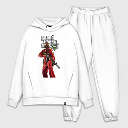 Мужской костюм оверсайз GTA 5 Man with gun, цвет: белый