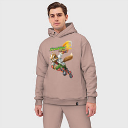 Мужской костюм оверсайз Star Fox Zero Nintendo Video game, цвет: пыльно-розовый — фото 2