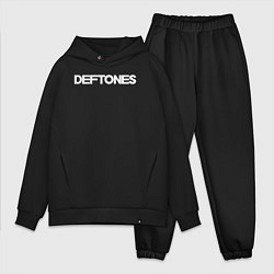 Мужской костюм оверсайз Deftones hard rock, цвет: черный