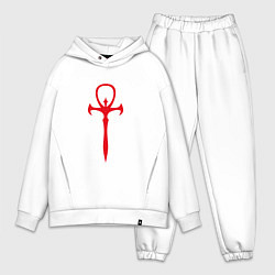 Мужской костюм оверсайз Vampire The Masquerade Emblem, цвет: белый