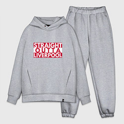 Мужской костюм оверсайз Straight Outta Liverpool, цвет: меланж