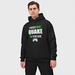 Мужской костюм оверсайз Quake I Paused, цвет: черный — фото 2