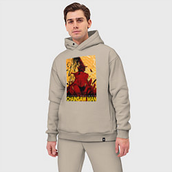 Мужской костюм оверсайз CHAINSAW MAN DENJI, цвет: миндальный — фото 2