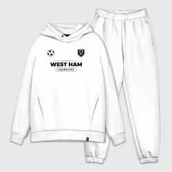 Мужской костюм оверсайз West Ham Униформа Чемпионов, цвет: белый