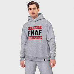 Мужской костюм оверсайз FNAF: таблички Ultimate и Best Player, цвет: меланж — фото 2