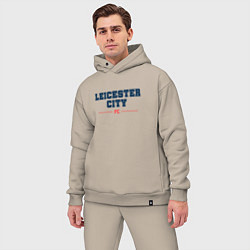 Мужской костюм оверсайз Leicester City FC Classic, цвет: миндальный — фото 2