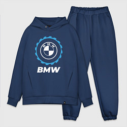 Мужской костюм оверсайз BMW в стиле Top Gear, цвет: тёмно-синий