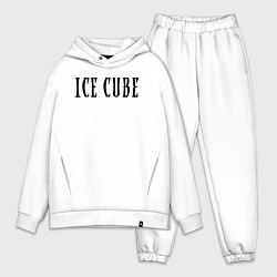 Мужской костюм оверсайз Ice Cube - logo, цвет: белый
