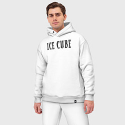 Мужской костюм оверсайз Ice Cube - logo, цвет: белый — фото 2