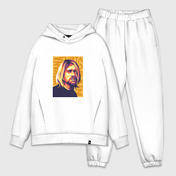 Мужской костюм оверсайз Nirvana - Cobain, цвет: белый