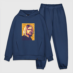 Мужской костюм оверсайз Nirvana - Cobain, цвет: тёмно-синий