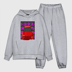 Мужской костюм оверсайз Supra A70 MK3 JDM, цвет: меланж