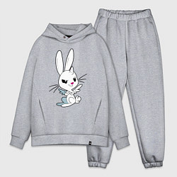 Мужской костюм оверсайз Angel Bunny - my little pony - cartoon, цвет: меланж
