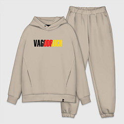 Мужской костюм оверсайз VAGODROCH, цвет: миндальный