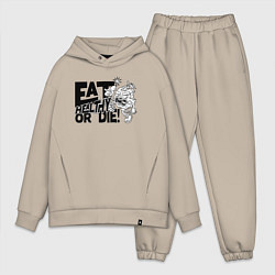 Мужской костюм оверсайз Питайся правильно или умри!