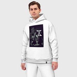 Мужской костюм оверсайз X poster, цвет: белый — фото 2