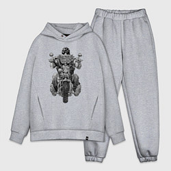 Мужской костюм оверсайз Ride biker, цвет: меланж
