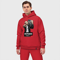 Мужской костюм оверсайз Eminem boombox, цвет: красный — фото 2