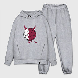 Мужской костюм оверсайз Qatar devil, цвет: меланж