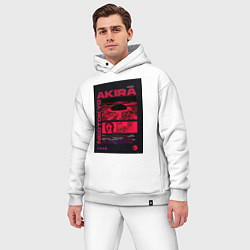 Мужской костюм оверсайз Akira poster, цвет: белый — фото 2