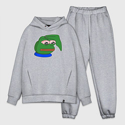 Мужской костюм оверсайз Лягушонок Пепе в полной безысходности, цвет: меланж