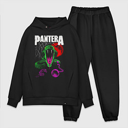 Мужской костюм оверсайз Pantera rock, цвет: черный