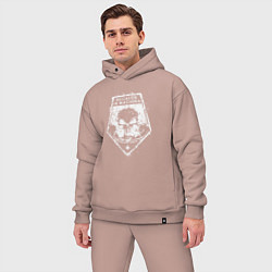 Мужской костюм оверсайз Bellator in machina, цвет: пыльно-розовый — фото 2