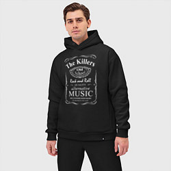 Мужской костюм оверсайз The Killers в стиле Jack Daniels, цвет: черный — фото 2