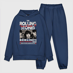 Мужской костюм оверсайз The Rolling Stones rock, цвет: тёмно-синий