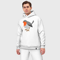 Мужской костюм оверсайз Зарянка, цвет: белый — фото 2