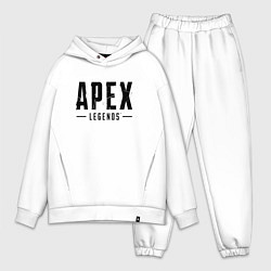 Мужской костюм оверсайз Apex Legends логотип, цвет: белый