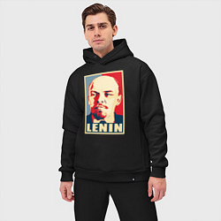 Мужской костюм оверсайз Lenin, цвет: черный — фото 2