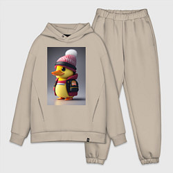 Мужской костюм оверсайз Утяш, цвет: миндальный