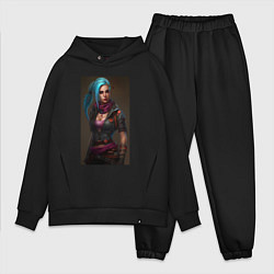 Мужской костюм оверсайз Jinx fantasy Arcane League of Legends, цвет: черный