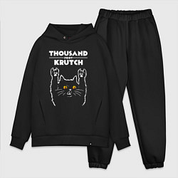 Мужской костюм оверсайз Thousand Foot Krutch rock cat, цвет: черный