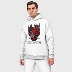 Мужской костюм оверсайз Samurai logo, цвет: белый — фото 2