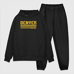 Мужской костюм оверсайз Basketball Denver, цвет: черный