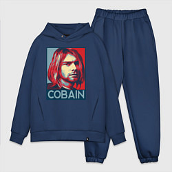 Мужской костюм оверсайз Nirvana - Kurt Cobain, цвет: тёмно-синий