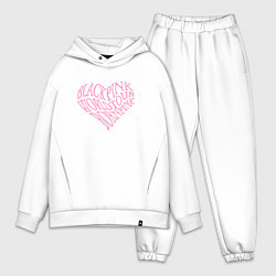 Мужской костюм оверсайз Blackpink worldtour bornpink, цвет: белый
