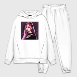 Мужской костюм оверсайз Blackpink Jennie аниме рисунок