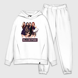 Мужской костюм оверсайз Rose Blackpink kpop, цвет: белый