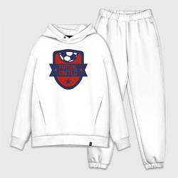Мужской костюм оверсайз Futsal united, цвет: белый